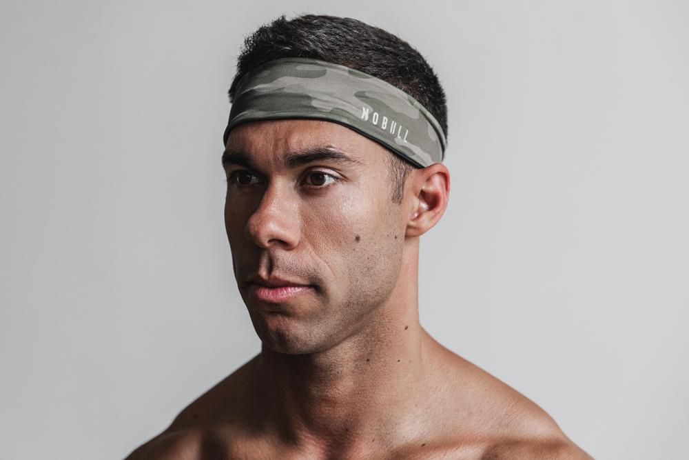 NOBULL 2" Headband - Army Green Camo - Ireland (7645VDNAW)